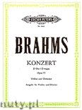 Okadka: Brahms Johannes, Concerto in D Op. 77 for Violin and Orchestra (Edition for Violin and Piano)