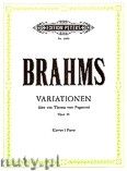 Okadka: Brahms Johannes, Variations on a Theme by Paganini (Complete) Op.35 for Piano