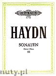 Okadka: Haydn Franz Joseph, Sonatas for Piano,Vol. 3