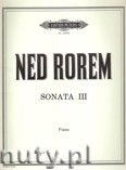 Okadka: Rorem Ned, Sonata No. 3 for piano