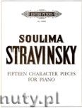 Okadka: Stravinsky Soulima, 15 Character Pieces for Piano