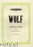 Okadka: Wolf Hugo, Songs to poetry by Eduard Mrike for Voice and Piano, Vol. 3