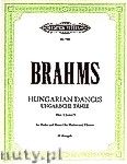 Okładka: Brahms Johannes, Hungarian Dances for Violin and Piano, Nos.1, 3 and  5