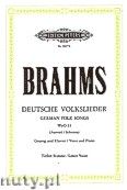Okadka: Brahms Johannes, Deutsche Volkslieder WoO 33