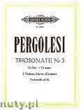 Okadka: Pergolesi Giovanni Battista, Trio Sonate G-dur Nr. 3
