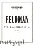 Okadka: Feldman Morton, Vertical Thoughts I for 2 Pianos