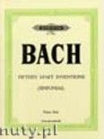 Okładka: Bach Johann Sebastian, Sinfonias (three-part) BWV 787-801 (Pf)