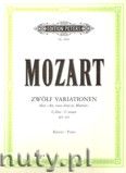 Okadka: Mozart Wolfgang Amadeusz, 12 Variations K265 on 'Ah! Vous dirai-je, Maman'  KV 265