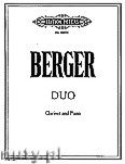 Okadka: Berger Arthur, Duo for Clarinet and Piano