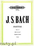 Okadka: Bach Johann Sebastian, Partitas for Piano, BWV 825-827, Vol.1