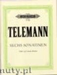 Okadka: Telemann Georg Philipp, 6 Sonatinas for Violin and Harpsichord (Piano), Violoncello ad lib.