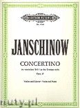 Okadka: Janschinow Alexej, Concertino in Russian Style Op.35 (Vln-Pf)