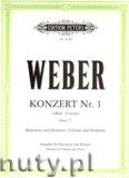 Okadka: Weber Carl Maria von, Concerto No.1 in F minor Op. 73
