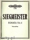 Okadka: Siegmeister Elie, Sonata No. 2