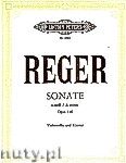 Okładka: Reger Max, Sonata in A minor for Violoncello and Piano, Op. 116