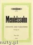 Okadka: Mendelssohn-Bartholdy Feliks, Andante & Variations in E flat op. 82