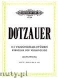 Okładka: Dotzauer Justus Johann Friedrich, 113 Exercises for Violoncello, Vol. 4