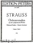 Okadka: Strauss Ryszard, Prill Karl, Orchestral Studies for Violin, Vol.1