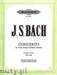 Okadka: Bach Johann Sebastian, Violin Concerto No.2 in E BWV 1042 (Vln-Pf)