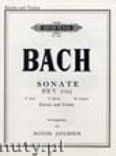 Okadka: Bach Johann Sebastian, Sonata in E minor BWV 1023 (Vln-Pf)