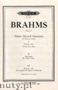 Okadka: Brahms Johannes, 3 Sacred Choruses Op.37 (SSAA)