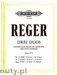 Okadka: Reger Max, Duets, Op. 131b: No. 3 in A for Two Violines