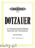 Okładka: Dotzauer Justus Johann Friedrich, 113 Exercises for Violoncello, Vol. 3