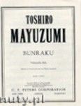Okadka: Mayuzumi Toshiro, Bunraku for Cello