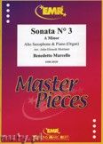 Okadka: Marcello Benedetto, Sonata N 3 in A minor - Saxophone