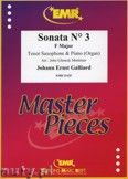 Okadka: Galliard Johann Ernst, Sonata N 3 in F major - Saxophone