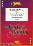 Okadka: Vivaldi Antonio, Sonata N 3 in A minor - BASSOON