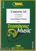 Okadka: Telemann Georg Philipp, Concerto a 4 - Trombone