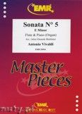 Okadka: Vivaldi Antonio, Sonata N 5 in E minor - Flute