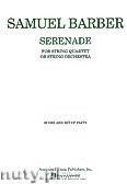 Okadka: Barber Samuel, Serenade for String Quartet or String Quartet, op. 1