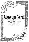 Okadka: Verdi Giuseppe, Traviata - duet Wioletty i Alfreda na kwartet smyczkowy