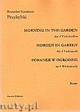 Okładka: Przybylski Bronisław Kazimierz, Poranek w ogrodzie na 4 wiolonczele i perkusję