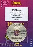 Okadka: Fillmore Henry, 15 Rags + CD - Alto Saxophone & CD Playback