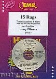 Okadka: Fillmore Henry, 15 Rags + CD - Tenor Saxophone & CD Playback