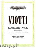 Okadka: Viotti Giovanni Battista, Concerto No. 22 in A minor for Violin and Orchestra