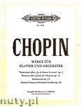 Okadka: Chopin Fryderyk, Werke fr Klavier und Orchester op. 2, 13, 14, 22 (Ausgabe fr Klavier mit eingezogenem Orchesterpart)