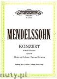 Okładka: Mendelssohn-Bartholdy Feliks, Concerto No. 2 in D minor Op. 40 for Piano and Orchestra (Edition for 2 Pianos)