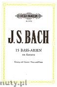 Okadka: Bach Johann Sebastian, 15 Bass Arias from Cantatas for Voice and Piano