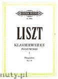 Okadka: Liszt Franz, Piano Works, Hungarian Rhapsodies No. 1 - 8, Vol. 1