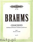 Okadka: Brahms Johannes, Concerto No.1 in D minor Op.15 (2Pf/4h)