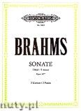 Okadka: Brahms Johannes, Sonata in F minor Op.34 bis for two Pianos