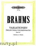 Okadka: Brahms Johannes, Variationen ber ein Thema von Joseph Haydn, Op. 56b fr 2 Klaviere zu 4 Hnden