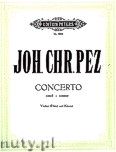 Okadka: Pez Johann Christoph, Concerto in E minor for Violine (or Flute) and Piano