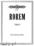 Okładka: Rorem Ned, Trio for Flute, Violoncello and Piano