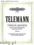 Okadka: Telemann Georg Philipp, 12 Minuets from Seven times Seven and one Minuet, Vol. 2
