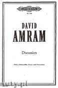 Okładka: Amram David, Discussion for Flute, Violoncello, Piano and Percussion